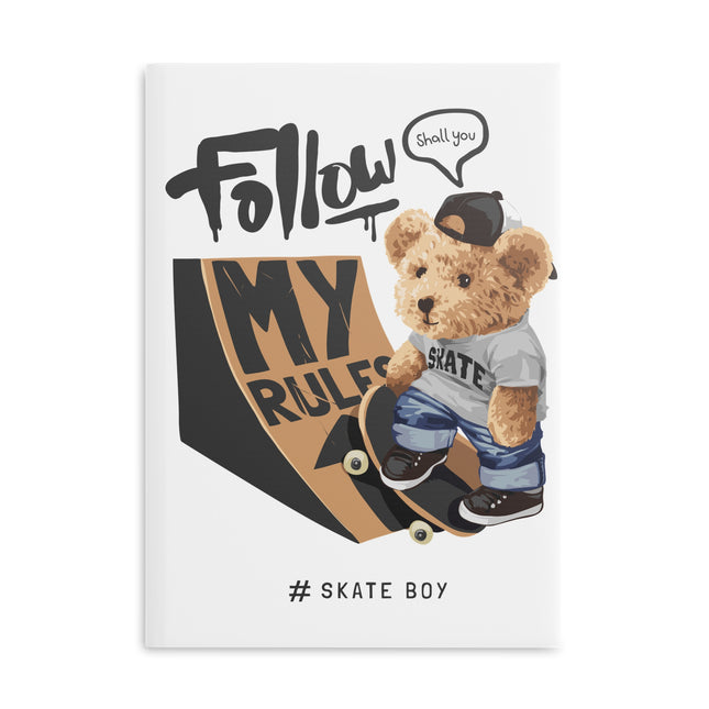 Notizbuch Teddy Skate Boy