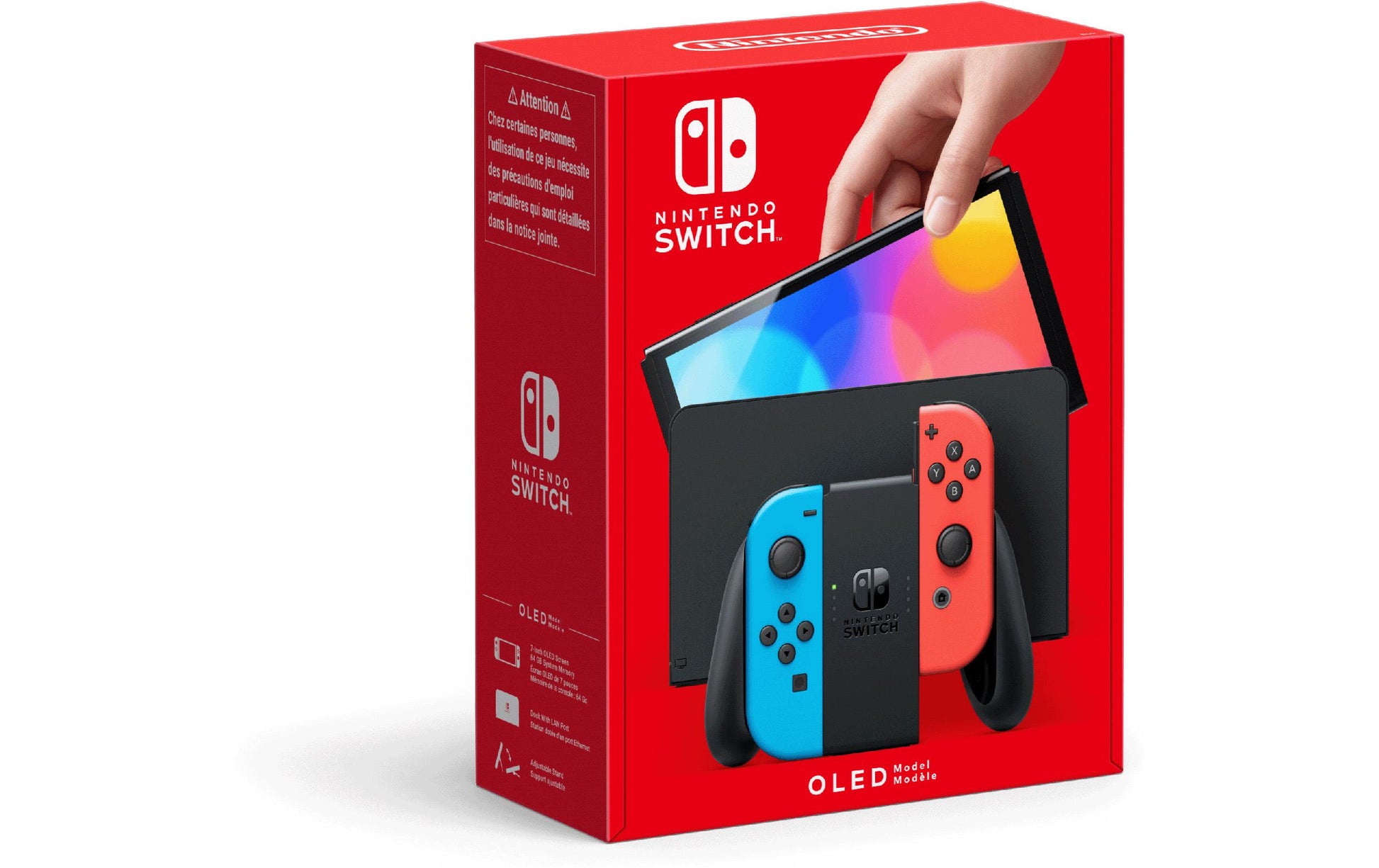 Nintendo Switch OLED neon-rot / neon-blau