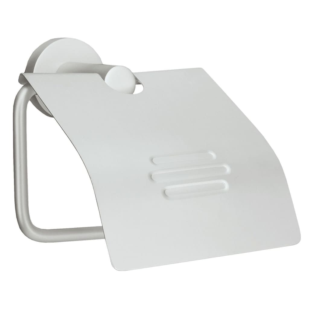 Kleine Wolke Toilettenpapierhalter mit Deckel Apollo Aluminium