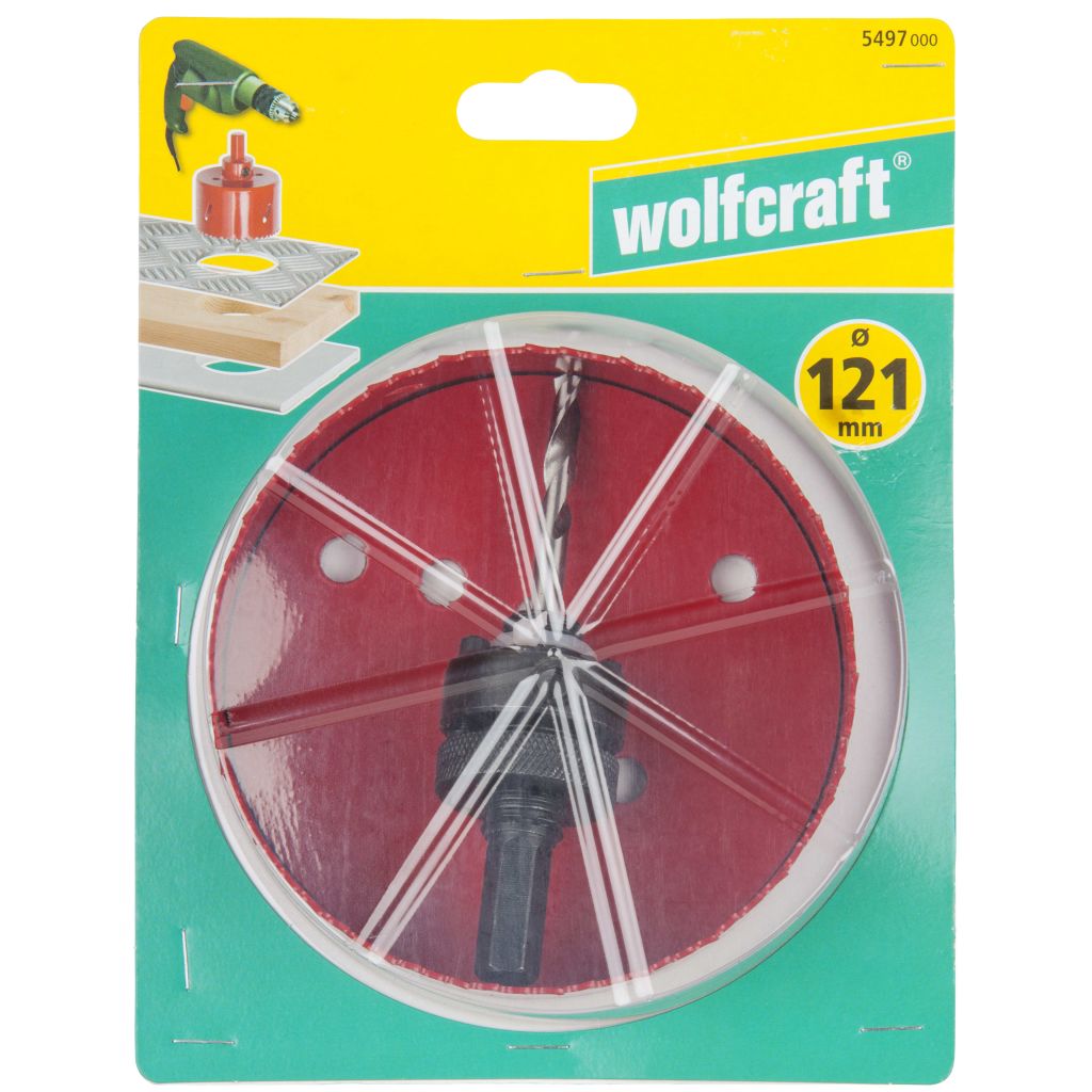 wolfcraft Lochsäge 152 mm Bimetall Rot 5498000