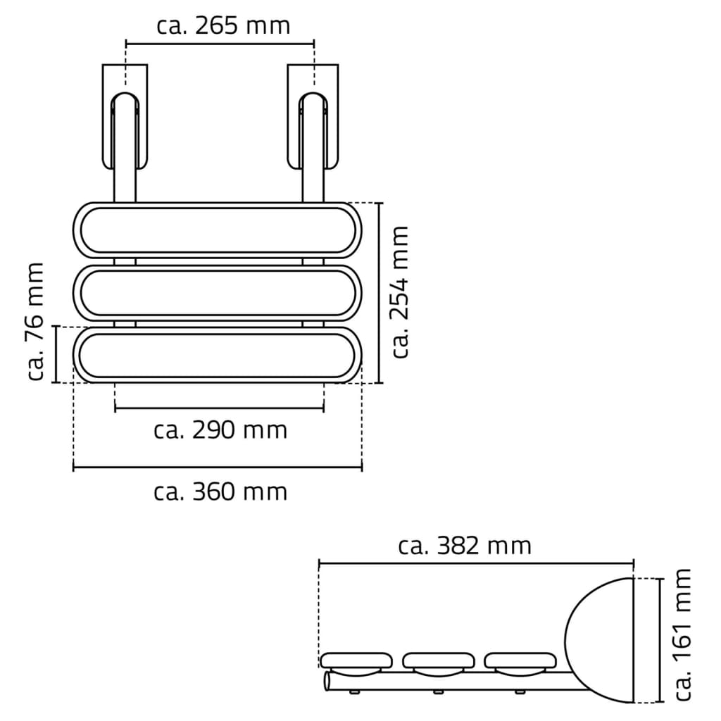 RIDDER Klappbarer Duschsitz Pro Natur