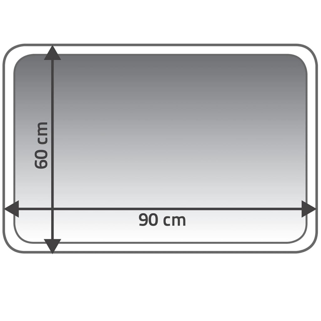 RIDDER Badteppich Carl 60×90 cm Grau 7102307