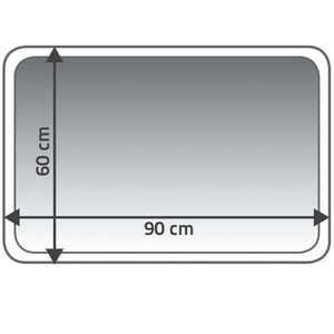 RIDDER Badteppich Carl 60×90 cm Grau 7102307