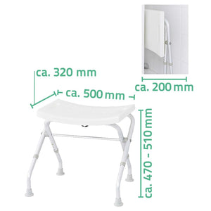 RIDDER Duschhocker Klappbar 110 kg Weiß A0050301