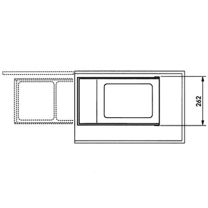 Hailo Schrank-Mülleimer Multi-Box Duo 2×14 L Cremeweiß Größe L 3659-001