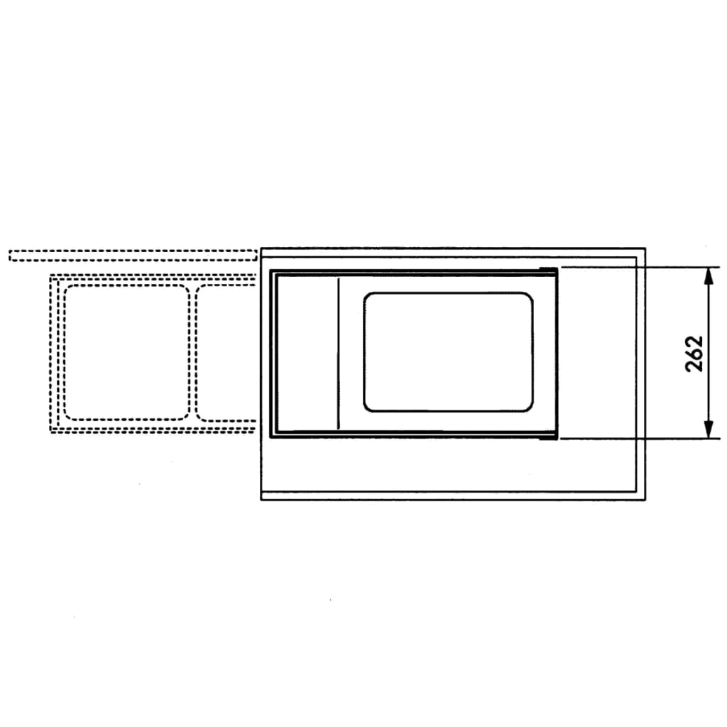 Hailo Schrank-Mülleimer Multi-Box Duo 2×14 L Cremeweiß Größe L 3659-001