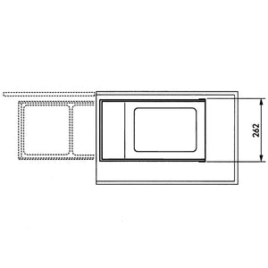 Hailo Schrank-Mülleimer Multi-Box Duo 2×14 L Cremeweiß Größe L 3659-001