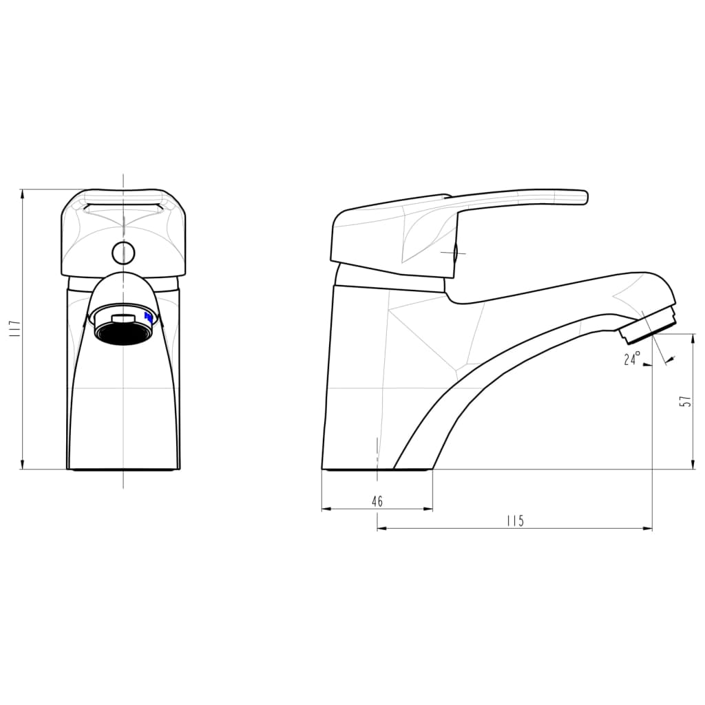 SCHÜTTE Waschtischarmatur BATONI Chrom