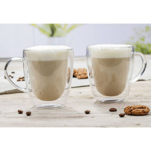 HI Cappuccino Gläser 2 Stk. 270 ml Transparent