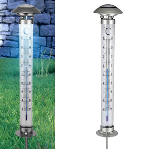 HI Solar-Gartenleuchte mit Thermometer Stilecasa