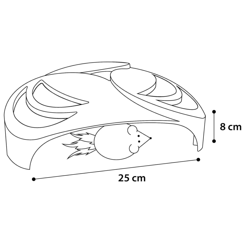 FLAMINGO Katzenspielzeug Helico 25x25x8 cm Weiß