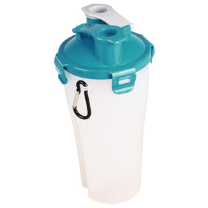 FLAMINGO 2-in-1 Haustier-Reisebecher für Wasser/Futter Trinka Blau