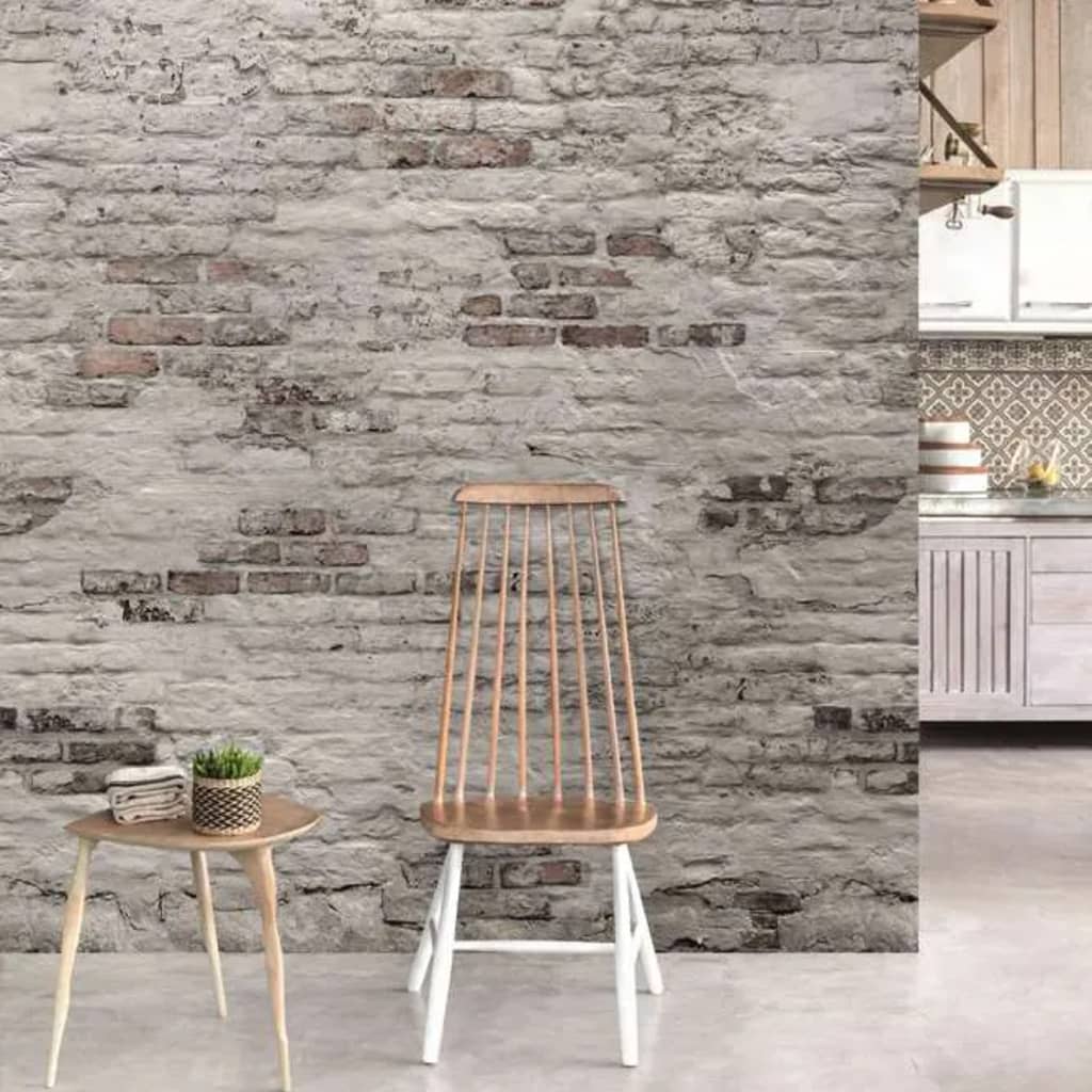 DUTCH WALLCOVERINGS Fototapete Old Brick Wall Grau