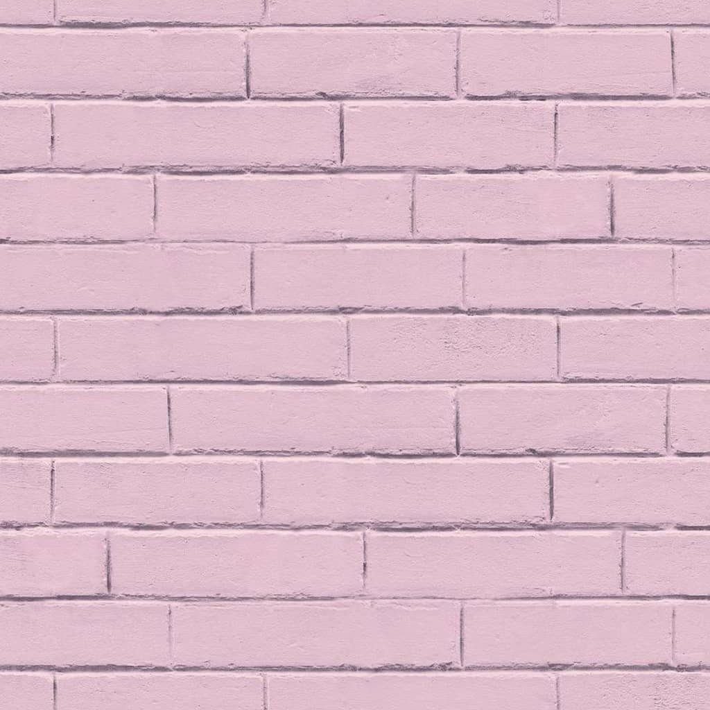 Good Vibes Tapete Brick Wall Rosa