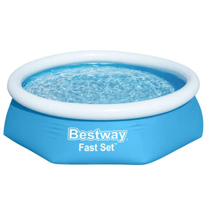 Bestway Fast Set Aufblasbarer Swimmingpool Rund 244x66 cm