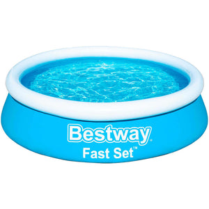 Bestway Fast Set Aufblasbarer Pool Rund 183x51 cm Blau