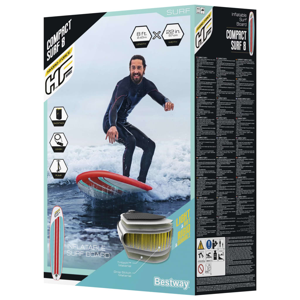 Bestway Hydro-Force Compact Surf 8 Aufblasbares SUP 243x57x7 cm