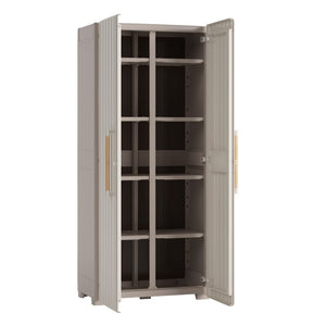 Keter Mehrzweckschrank Groove Beige und Sandfarben