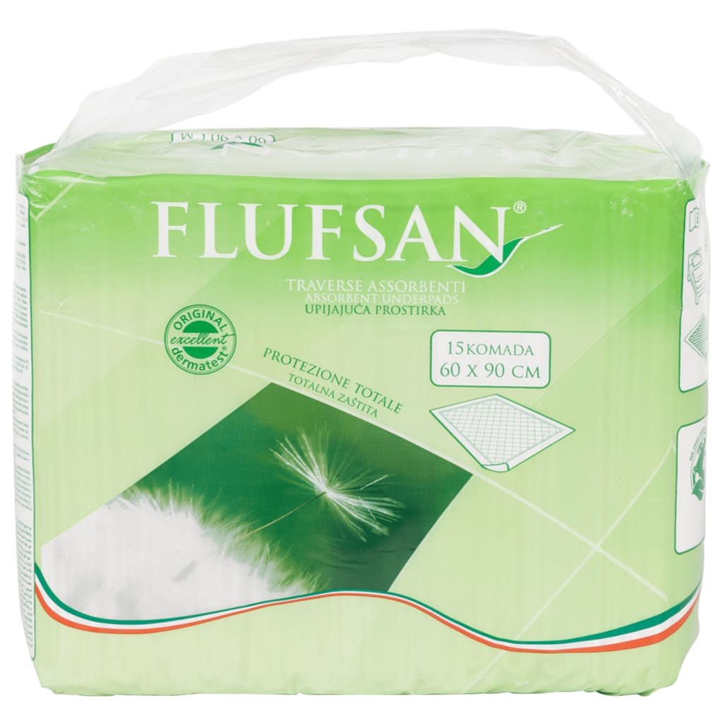 Flufsan Inkontinenz-Bettunterlagen 90 Stk. 60x90 cm