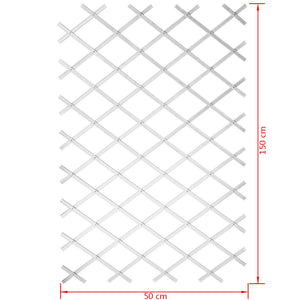 Nature Garten-Rankgitter 50x150 cm PVC Weiß 6040701