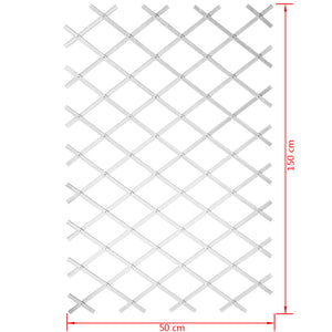 Nature Garten-Rankgitter 50x150 cm PVC Weiß 6040701