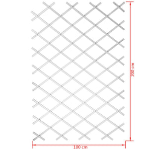 Nature Garten-Rankgitter 100x200 cm PVC Weiß 6040703