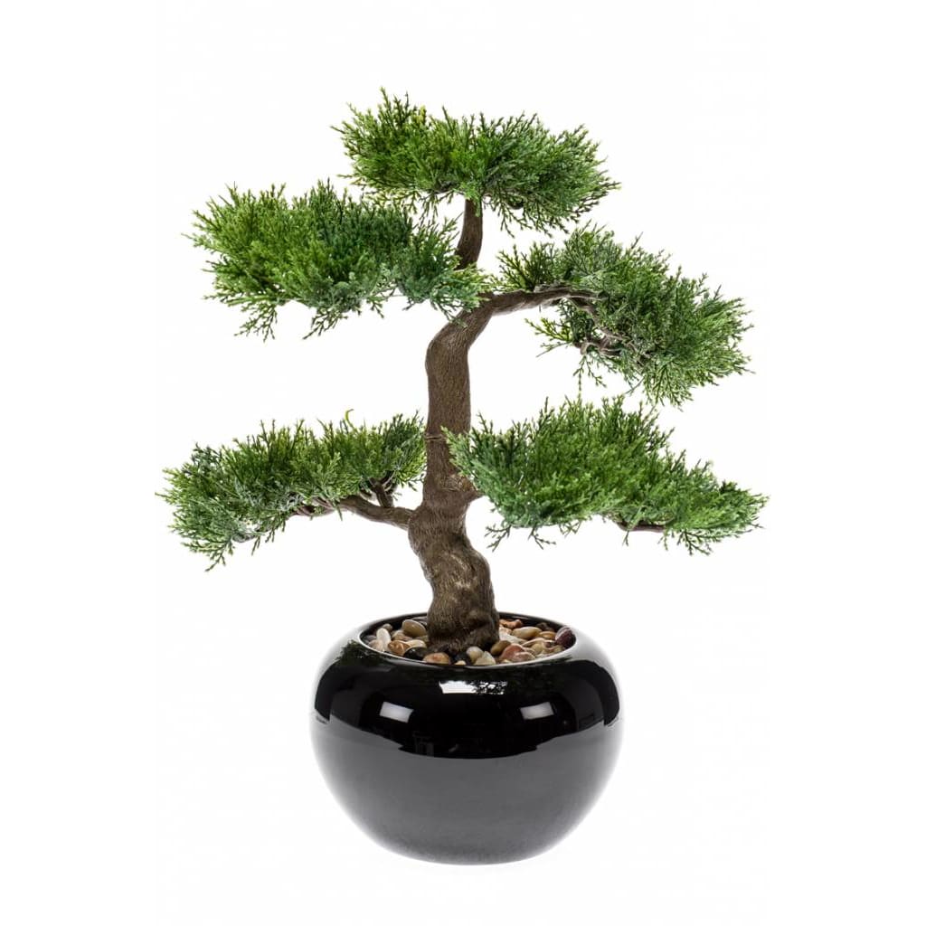 Emerald Kunstpflanze Bonsai Zeder Grün 34 cm 420003