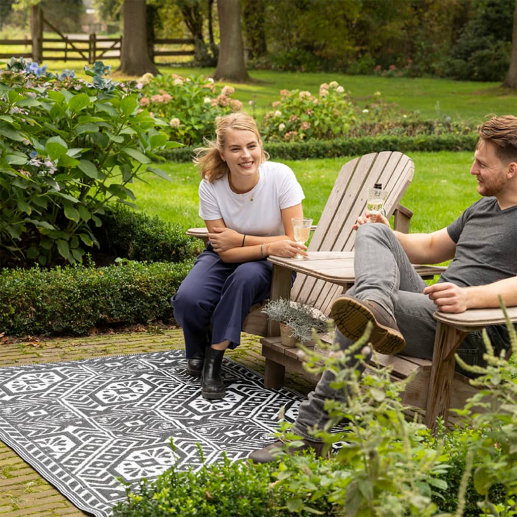 Esschert Design Outdoor-Teppich 182x122 cm Rautenmuster