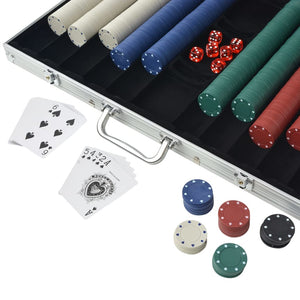 Poker Set mit 1.000 Chips Aluminium Stilecasa