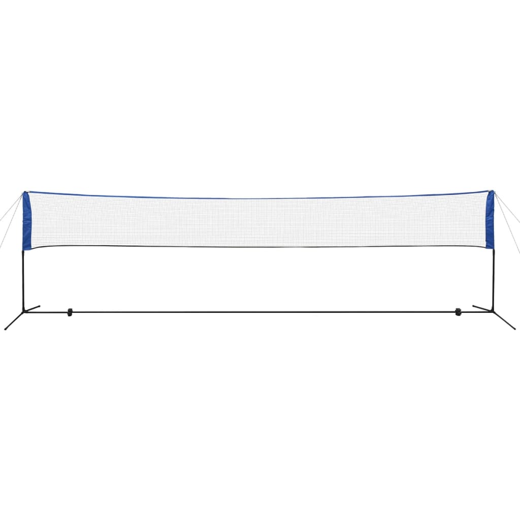 vidaXL Badmintonnetz mit Federbällen 600x155 cm