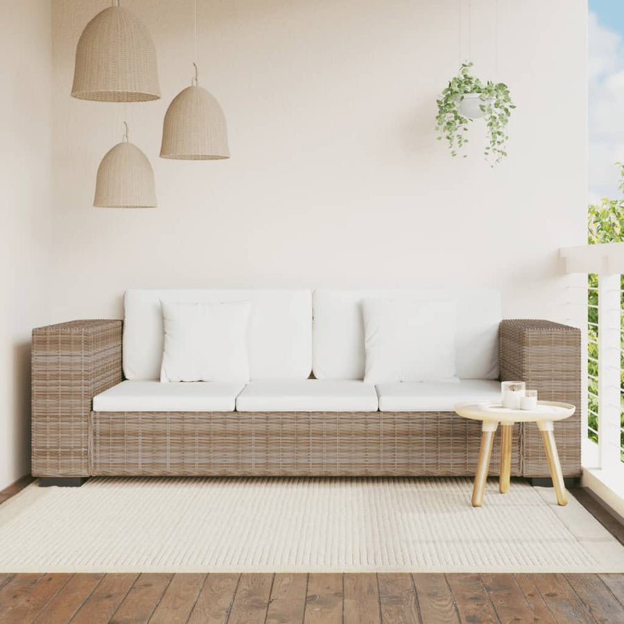 3-Sitzer Sofa Echtes Rattan Stilecasa