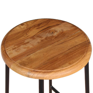 vidaXL Barhocker 2 Stk. Massivholz Teak