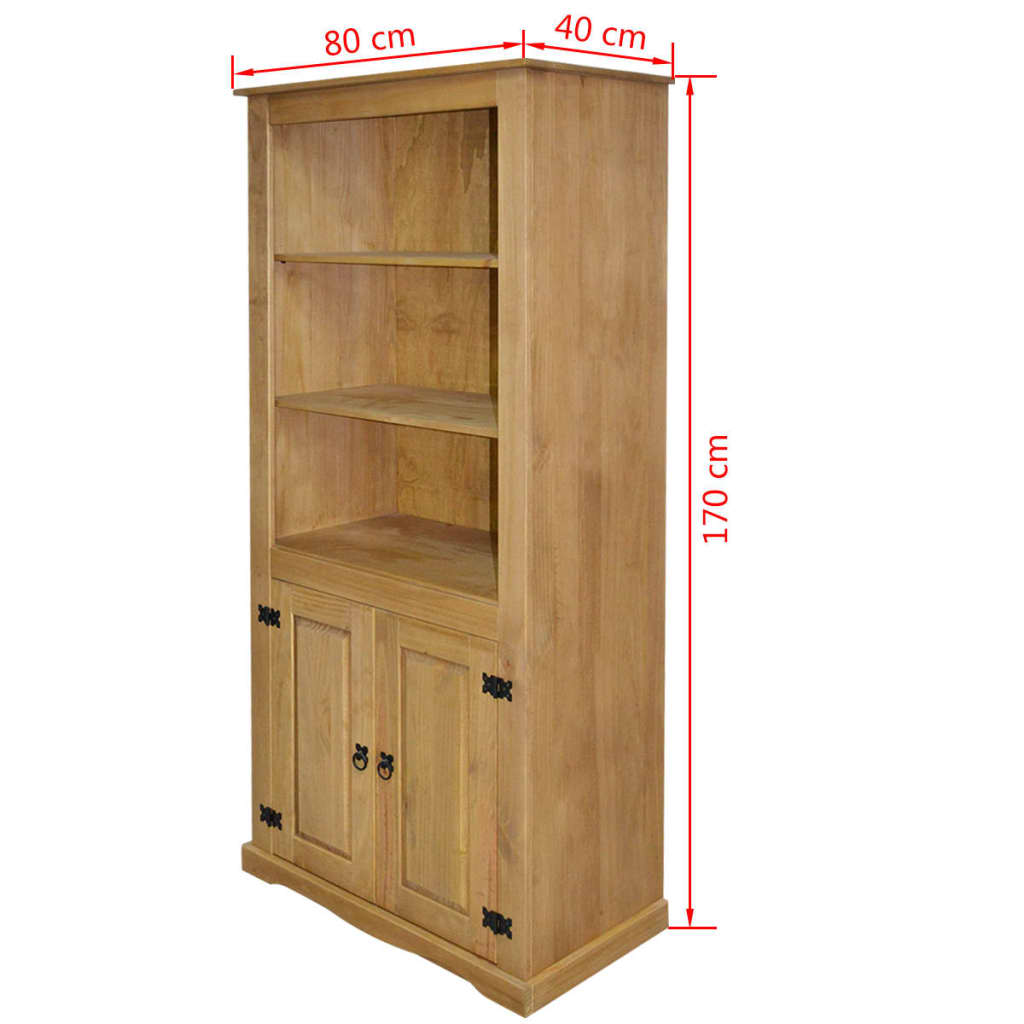 vidaXL Buffetschrank Mexiko-Stil Kiefernholz 80x40x170 cm