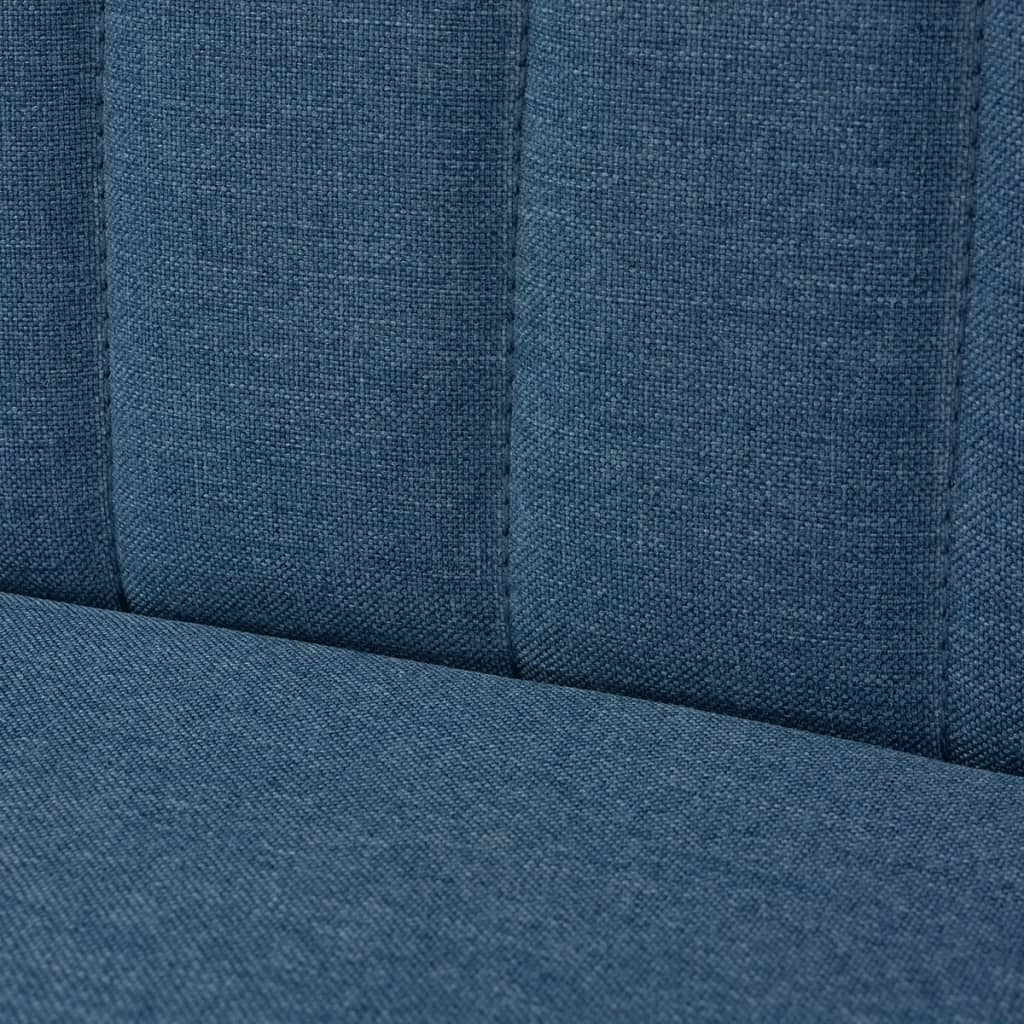 Sofa Stoff 117 x 55,5 x 77 cm Blau