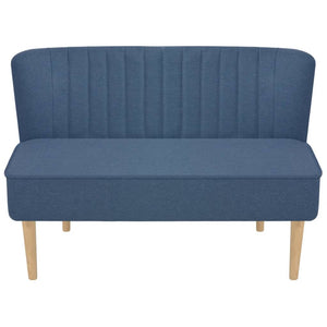 Sofa Stoff 117 x 55,5 x 77 cm Blau