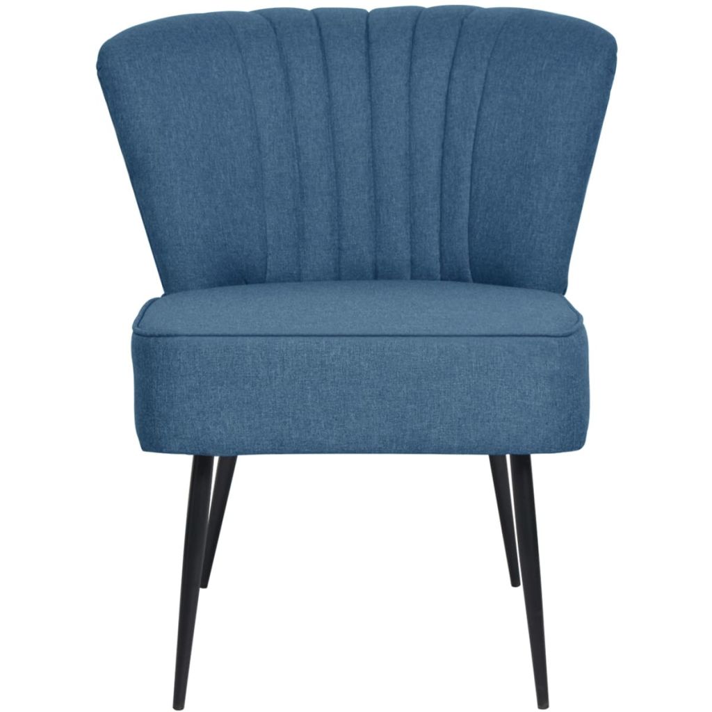 vidaXL Cocktailsessel Blau Stoff