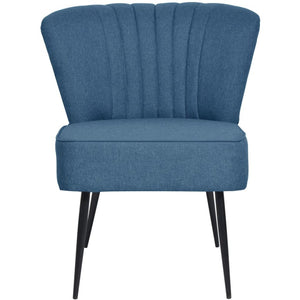 vidaXL Cocktailsessel Blau Stoff