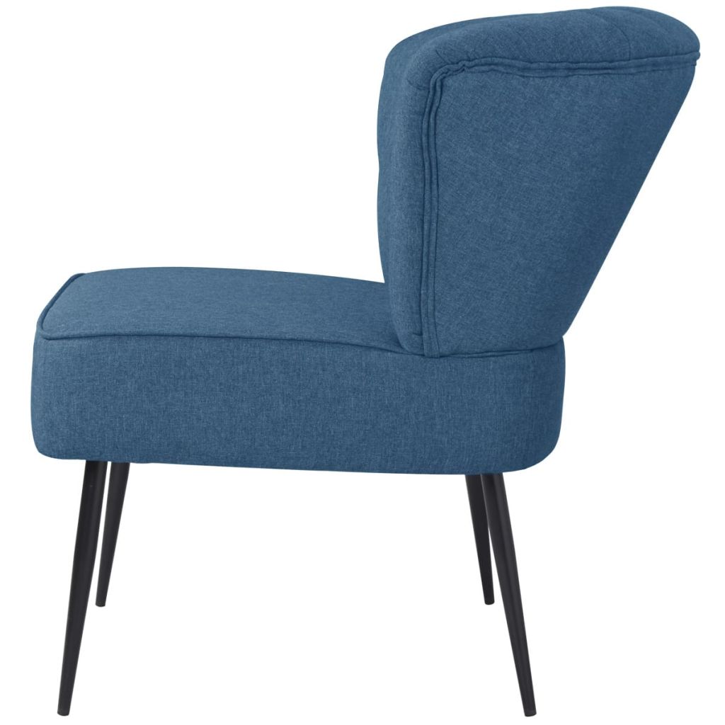 vidaXL Cocktailsessel Blau Stoff