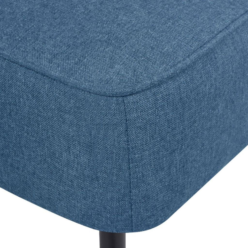 vidaXL Cocktailsessel Blau Stoff