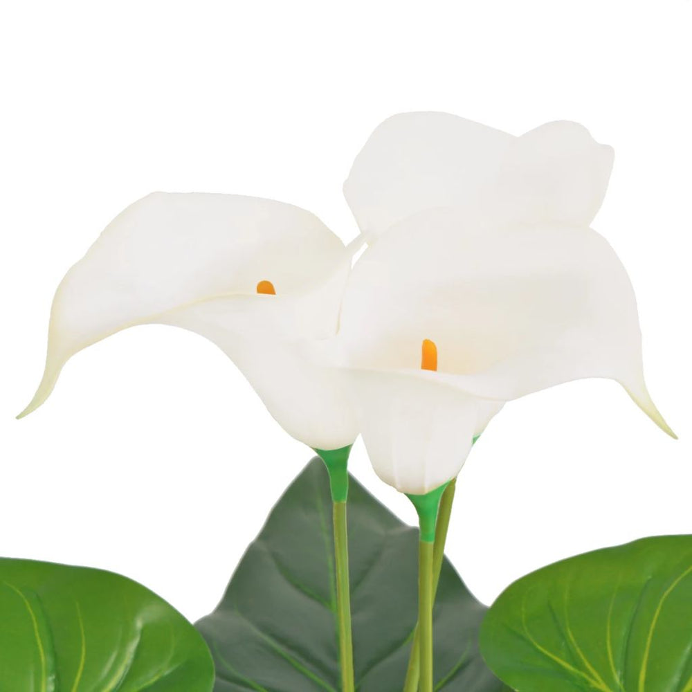 Künstliche Calla-Lilie mit Topf 45 cm Weiß Stilecasa