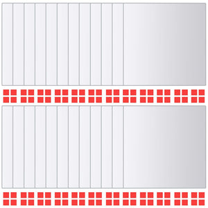 vidaXL 24-tlg. Spiegelfliesen-Set Quadratisch Glas