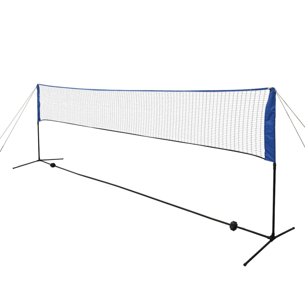 vidaXL Badmintonnetz-Set mit Federbällen 500 x 155 cm