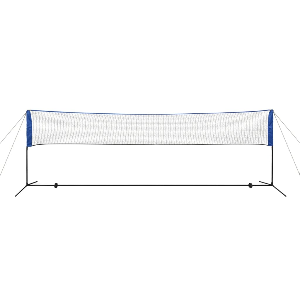 vidaXL Badmintonnetz-Set mit Federbällen 500 x 155 cm