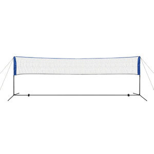 vidaXL Badmintonnetz-Set mit Federbällen 500 x 155 cm