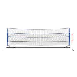 vidaXL Badmintonnetz-Set mit Federbällen 500 x 155 cm