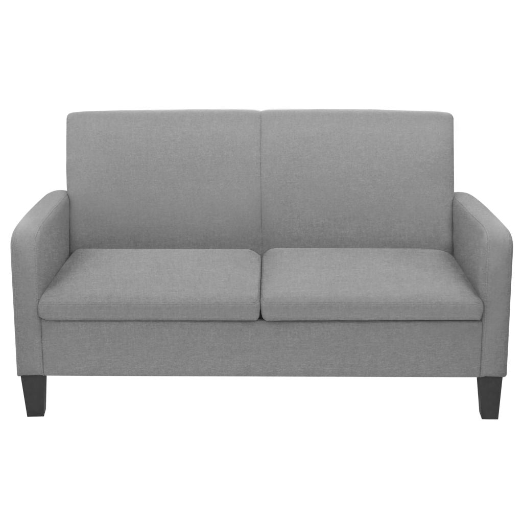 vidaXL 2-Sitzersofa 135 x 65 x76 cm Hellgrau