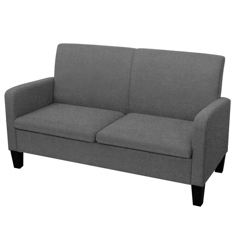 2-Sitzersofa 135 x 65 x76 cm Dunkelgrau Stilecasa