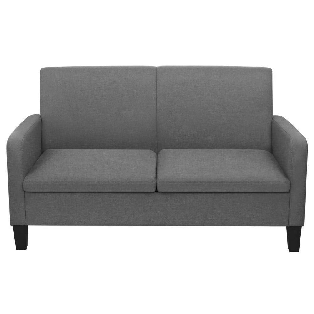 2-Sitzersofa 135 x 65 x76 cm Dunkelgrau Stilecasa