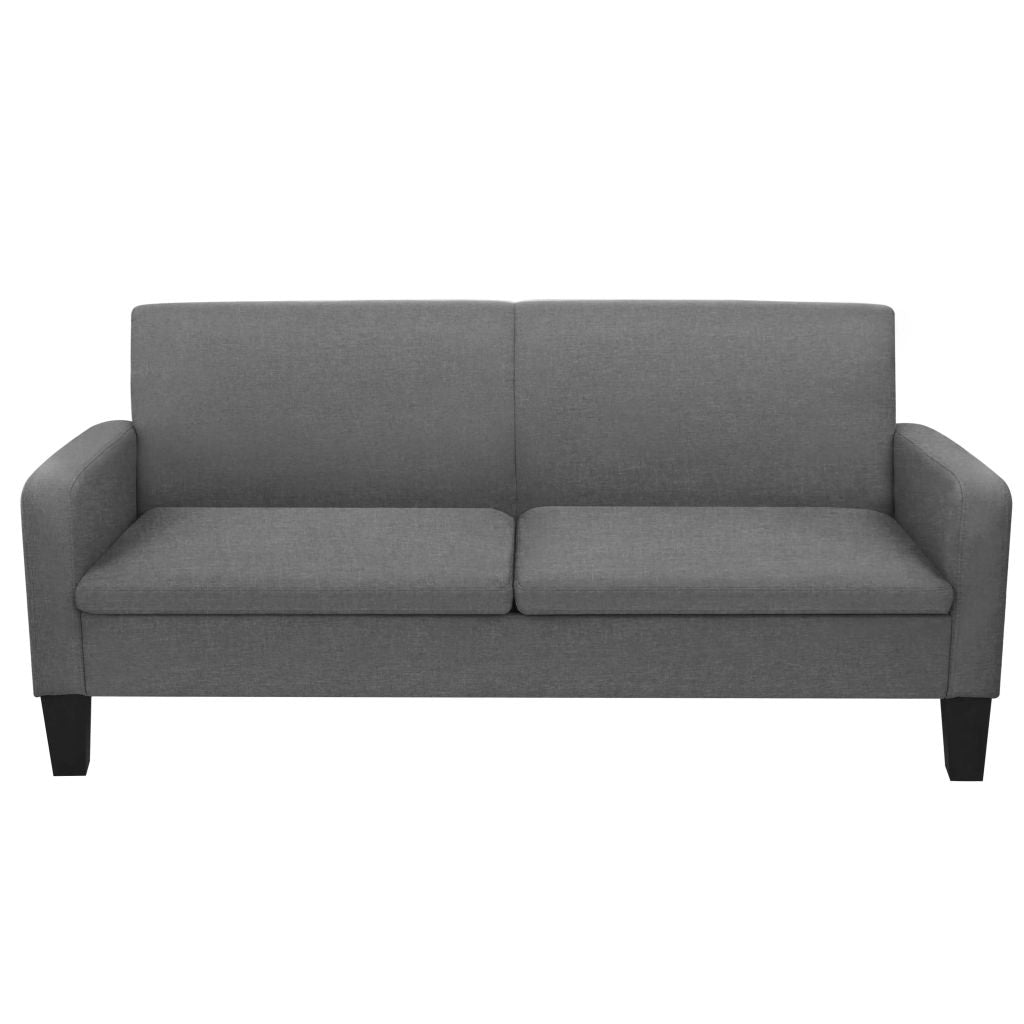 vidaXL 3-Sitzersofa 180 x 65 x 76 cm Dunkelgrau