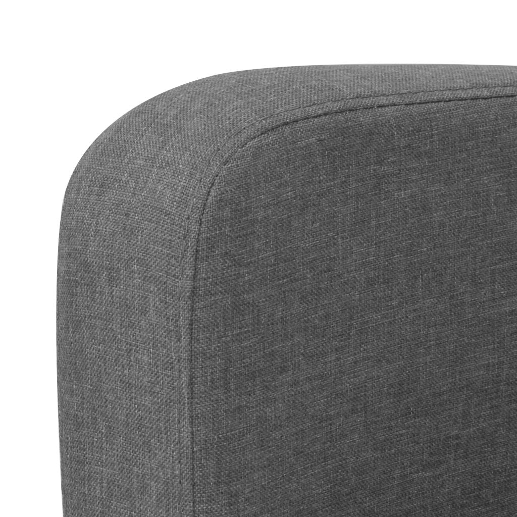 vidaXL 3-Sitzersofa 180 x 65 x 76 cm Dunkelgrau